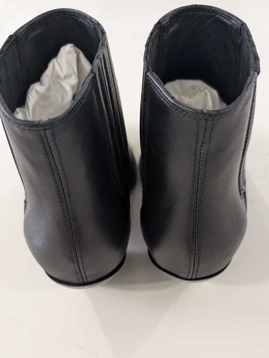 38415251-8_8.jpg  Sunset Black Leather Texan Cowboy Boots Star Size EU 36 US 6 NIB